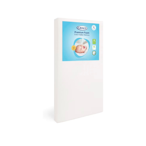 Graco Matelas en mousse de qualité supérieure pour berceau et enfant – Certifié GREENGUARD Gold et CertiPUR-US, 100 % lavable en machine, housse respirante, résistante à l'eau, fermeté recommandée