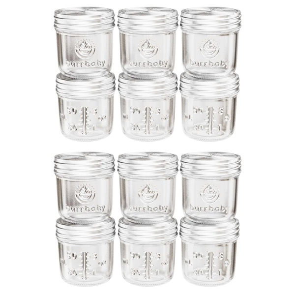3.5oz Glass Breast Milk Storage Containers