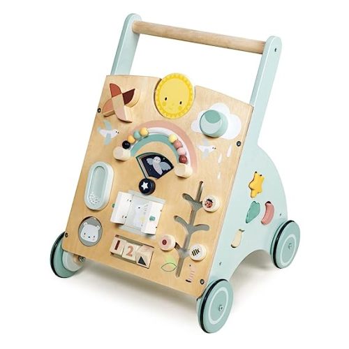 Tender Leaf Toys - Sunshine Baby Activity Walker - Activity Station to Encourage Floor Play to First Steps - Perfect Companion to Learn How to Walk - Age 18m +