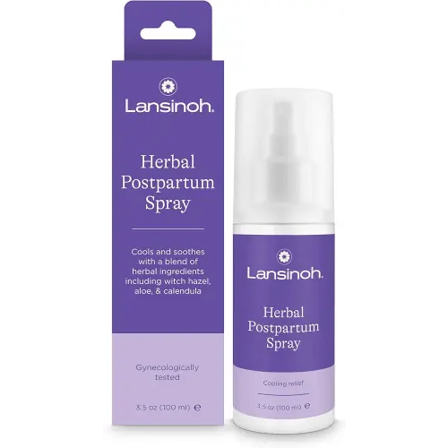 Lansinoh Herbal Perineal Spray, Postpartum Essentials, 3.5 Ounces