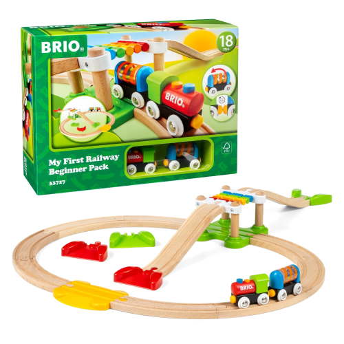 BRIO, My First Railway, 33727 Beginner Pack, Wooden Toy Train