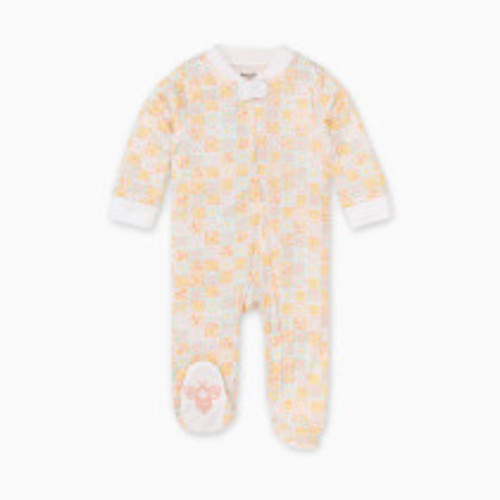 Burt's Bees Baby Organic Sleep & Play Footie Pajamas - Flower Power, Newborn