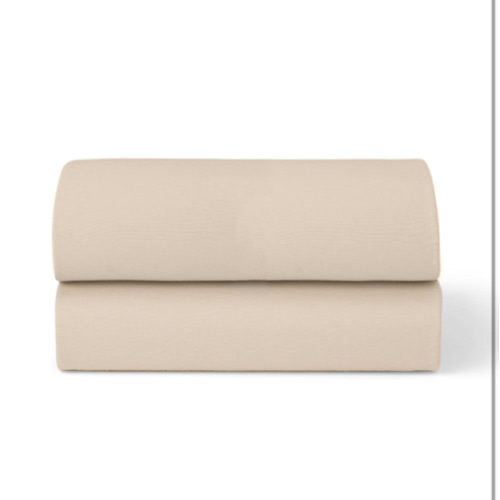 Snuz Baby Crib Sheets - Fits SnuzPod 3, 5 & Studio, 100% Jersey Cotton Baby Bassinet Sheets, Machine Washable, Tumble Dryer Safe, Breathable, Universal Fit 17”x31”, 2 Pack, Cashmere/Cross