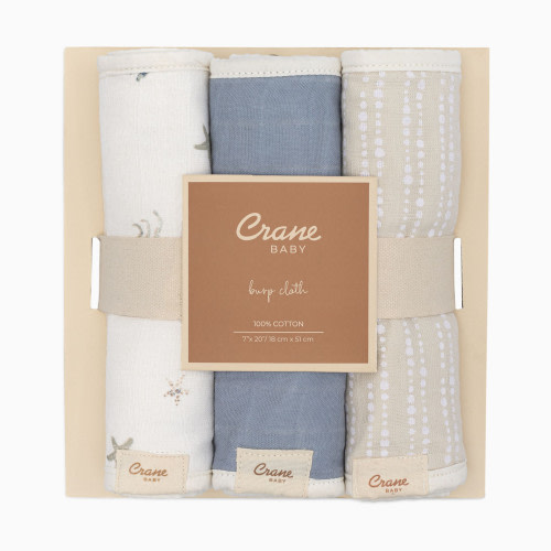 Cotton Muslin and Terry Burp Cloth Set (3 Pack) - Cove Sea Life