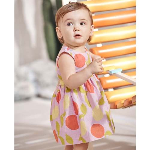 Baby Poplin Dress & Bloomers Set | 6-12 M