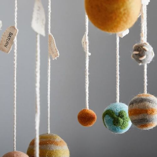 Wool Planet Ceiling Mobile