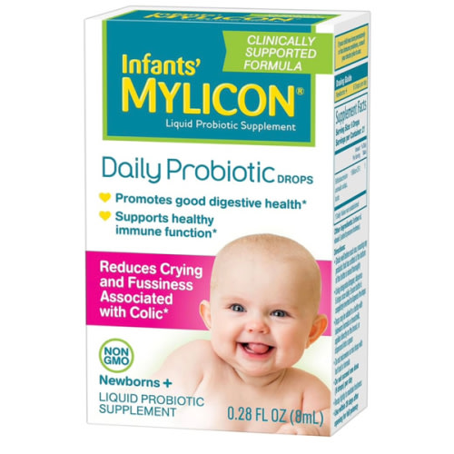 Infants' Mylicon Daily Probiotic Drops, for Colic and Fussiness, 8mL, 21 Daily Doses