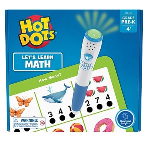 Educational Insights Hot Dots Let's Learn Pre-K Math! (EI-2440)