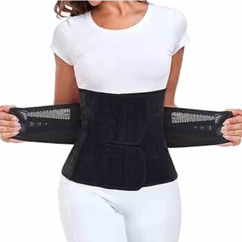 Postpartum Belly Band – Postpartum Belly Wrap, Abdominal Binder Post Surgery C-section Recovery Support Belt After Birth Brace, Slimming Girdles (Midnight Black, S/M)