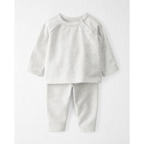 Baby 2-Piece Fleece Set Made with Organic Cotton - Style,Heather Grey