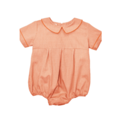 Vive la Fete Boy Bubble Orange Gingham - Spoiled Sweet Boutique - Spoiled Sweet Boutique