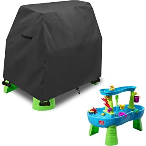 Kids Water Table Cover Fit Step2 Rain Showers Splash Pond Water Table,Waterproof Dust Proof Anti-UV Outdoor Toys Cover-Cover only