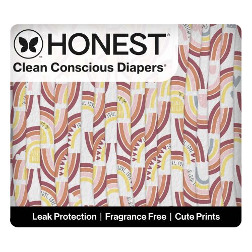 Honest Wetness Indicator Diapers - Plant-Based & Fragrance-Free | Honest