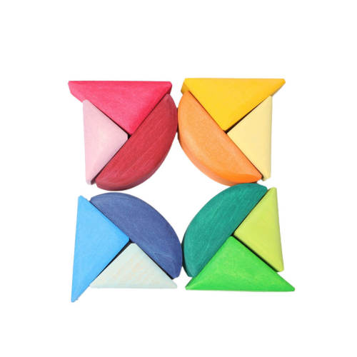 Wooden Boat Toys COLOR RAINBOW