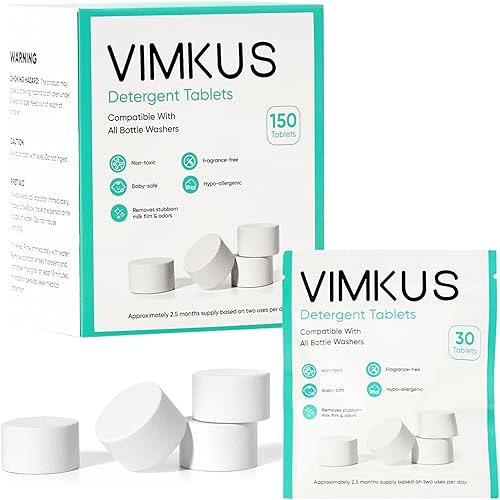 150 Pcs Detergent Tablets Compatible with Baby Brezza, Momcozy Bottle Washer, Washing Block for All Brands Baby Bottle Washers