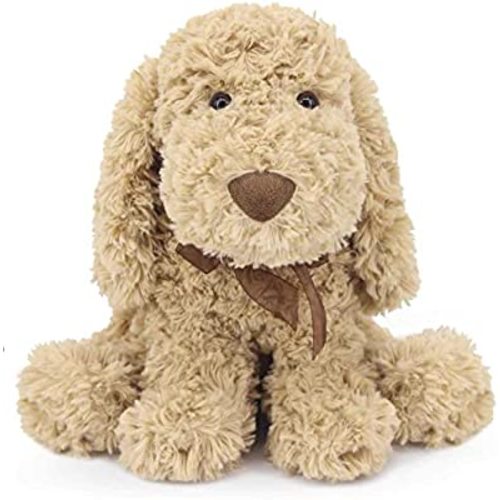 WEIGEDU Poodle Puppy Goldendoodle Stuffed Animal, Adorable Labradoodle Plush Dog Toy for Kids Boys Girls Birthday Easter Christmas Bedtime Gift, 11.8“ Brown
