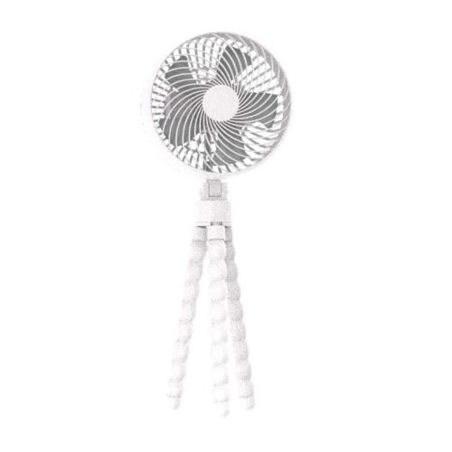 Octopus Fan- White