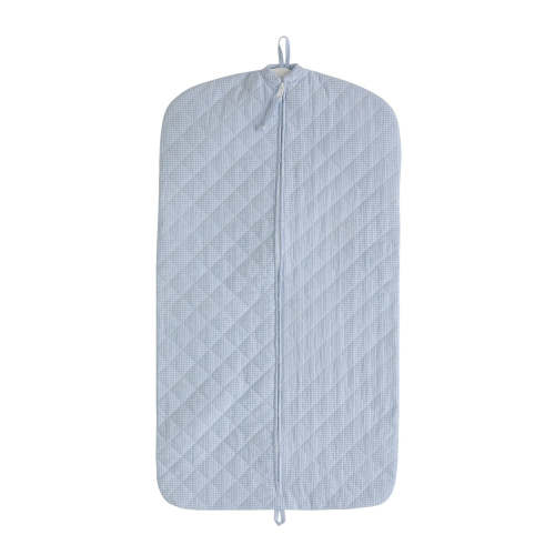 Quilted Garment Bag - Light Blue