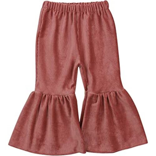 Toddler Bell Bottoms Baby Girls Ruffle Leggings Bell-Bottomed Flare Pants Trousers