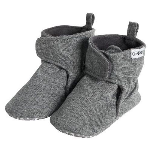 Gerber Baby Soft Booties - Heather Grey - 6-9 Months