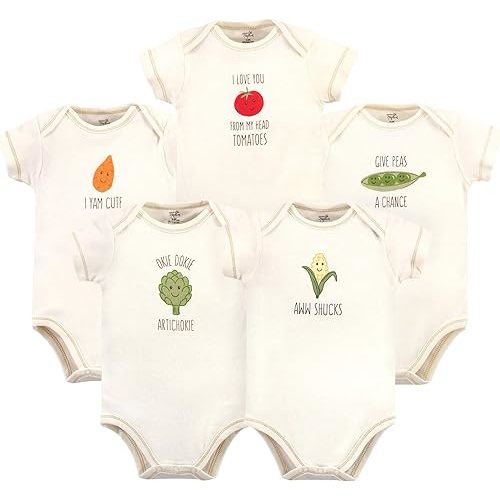 Touched by Nature Unisex Baby Organic Cotton Bodysuits (9-12 months)