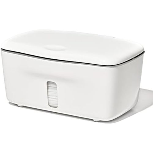 OXO Tot Perfect Pull Baby Wipes Dispenser, Refillable Wipe Holder, Gray