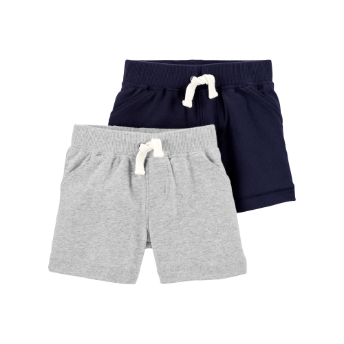 Baby 2-Pack Cotton Pull-On Shorts - Carter's | Carter's