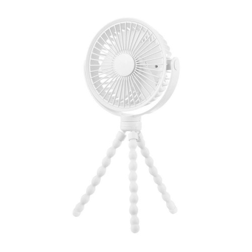 Portable Cooling Fan 4 Speed USB Clip On Baby Stroller Bike Desk Handheld Battery Powered Clamp 360 Degree Rotation for Pram Pushchair Car Travel