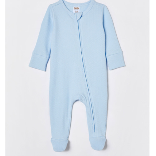 Organic Pointelle Zip All In One Romper