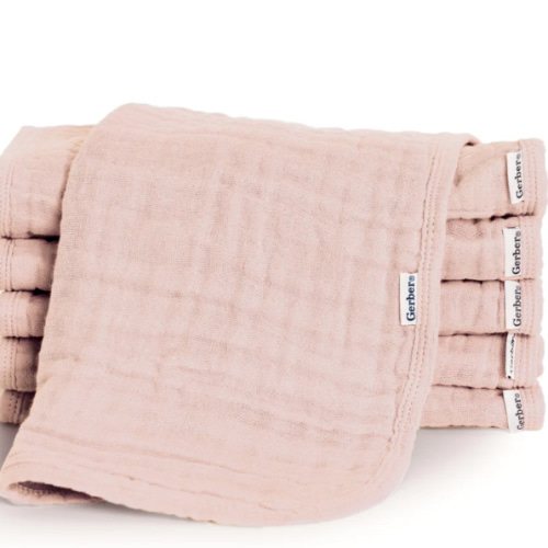 6-Pack Baby Girls Pink Muslin Burp Cloths – Gerber Childrenswear