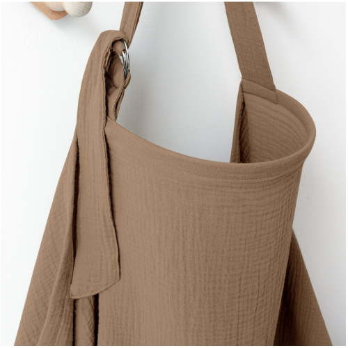 Muslin Nursing Covers for Breastfeeding,Privacy Breast Feeding Cover with Arch Neckline,Cotton Nursing Apron