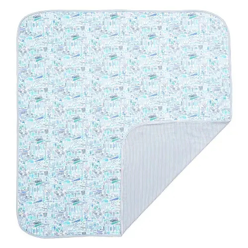 Hamptons Baby Blanket | Joy Street Kids (Blue)
