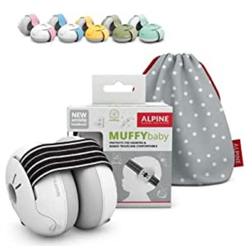 Amazon.com: Alpine Muffy Baby Ear Protection for Babies and Toddlers up to 36 Months - CE & ANSI Certified - Noise Reduction Earmuffs - Comfortable Headphones Against Hearing Damage & Improves Sleep - Black : Baby