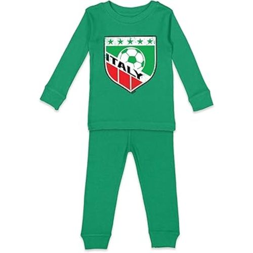 Tcombo Italy Soccer - Distressed Badge Kids Shirt & Pants Set