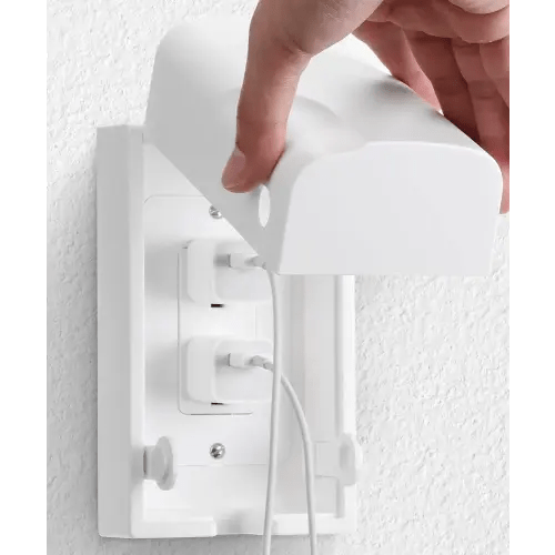 Bates - Baby Safety Outlet Cover Box, Outlet Covers Baby Proofing, Plug Covers for Electrical Outlets, Baby Proof Outlet Covers, Socket Covers for Outlets, Child Proof Outlet Cover, Outlet Box Cover