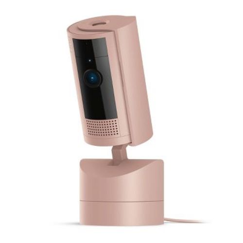 Ring Pan-Tilt Indoor Cam with 360° Horizontal Pan Coverage, Live View, Two-Way Talk, HD Video - Blush