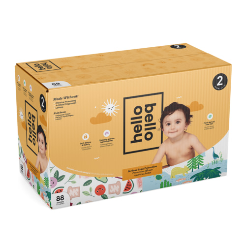 Hello Bello Daytime Diapers - Size 2 -Earth Day & Snack Time