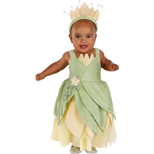 Disney Princess and the Frog Tiana Costume for Infants, Dress and Headband, Officially Licensed