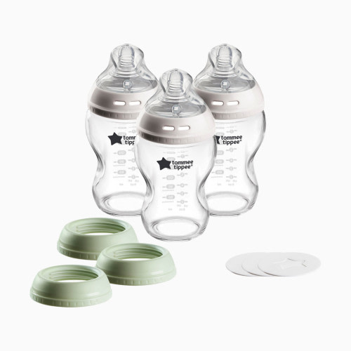 Tommee Tippee Natural Start 9 oz Glass Baby Bottles - Clear, 9oz, 3