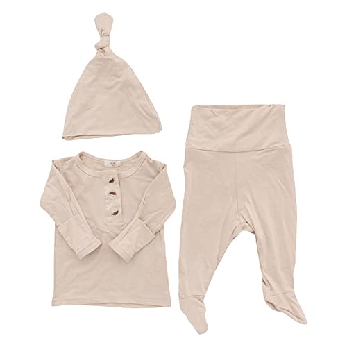 Coming Home Outfit and Hat Set for newborn boy and newborn girl, soft and stretchy gender neutral baby clothes, layette