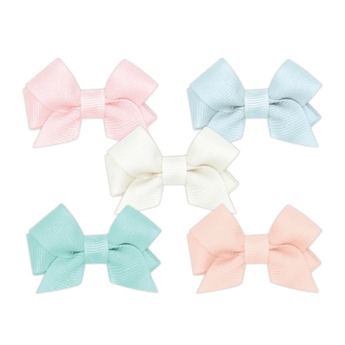 Wee Ones Five Tiny Front-Tail Grosgrain Bows