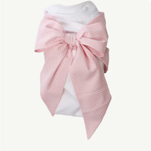Bow Swaddle ® - Pink Greenbrier Gingham