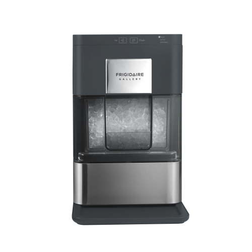 Frigidaire Nugget Ice Maker EFIC256, Countertop Nugget Ice Machine with Transparent Window, Nugget Ice Maker with 44 lbs. Capacity, Auto Self Cleaning Ice Maker Machine, Black