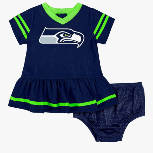 Gerber Girls' NFL Team Jersey Dress and Diaper Cover