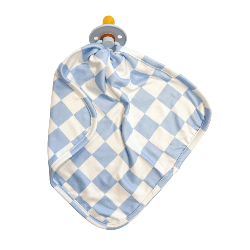 LIGHT BLUE + WHITE CHECKER | LOVIE