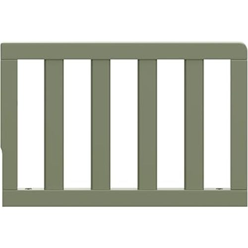 Storkcraft & Graco Toddler Safety Guardrail with Slats (Olive) – GREENGUARD Gold Certified, Converts Compatible Storkcraft & Graco Crib to Toddler Bed, Each Guardrail Sold Individually