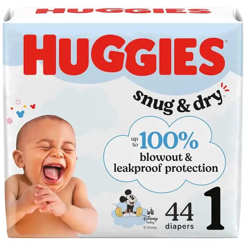 HUGGIES SNUG&DRY JMBOPK DIAPER SZ1 44
