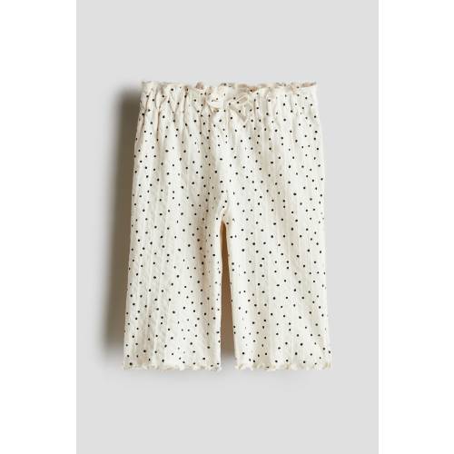 TEXTURED COTTON PANTS
