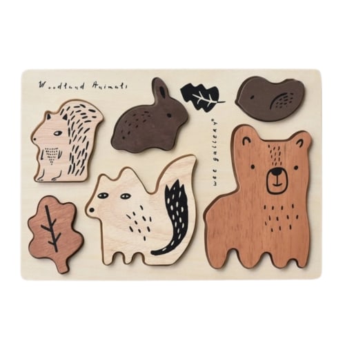 Wooden Tray Puzzle - Woodland