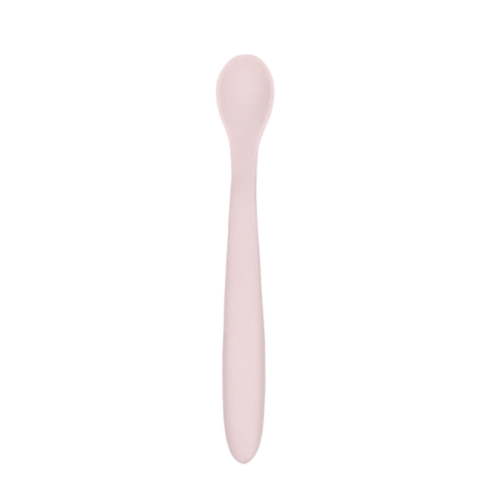 FACEGA Silicone Feeding Spoons,Gentle Feeding Baby Spoons,Soft Design Toddler Utensils,Pink